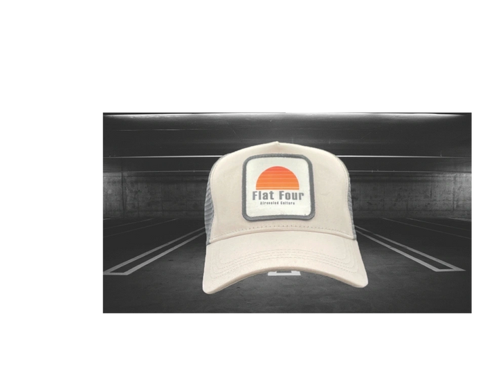 Flat Four Sun Burst Badged - Retro Trucker Cap