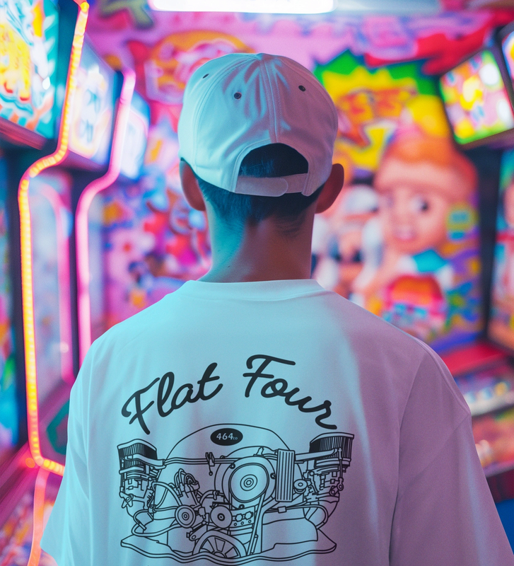 Flat Four - Engine Logo - Tee-Shirt